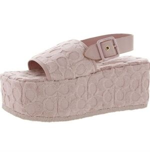 Coach Noelle Terry Cloth Platform NEW